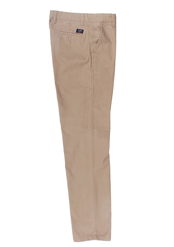 Calças Chinos lisas beige