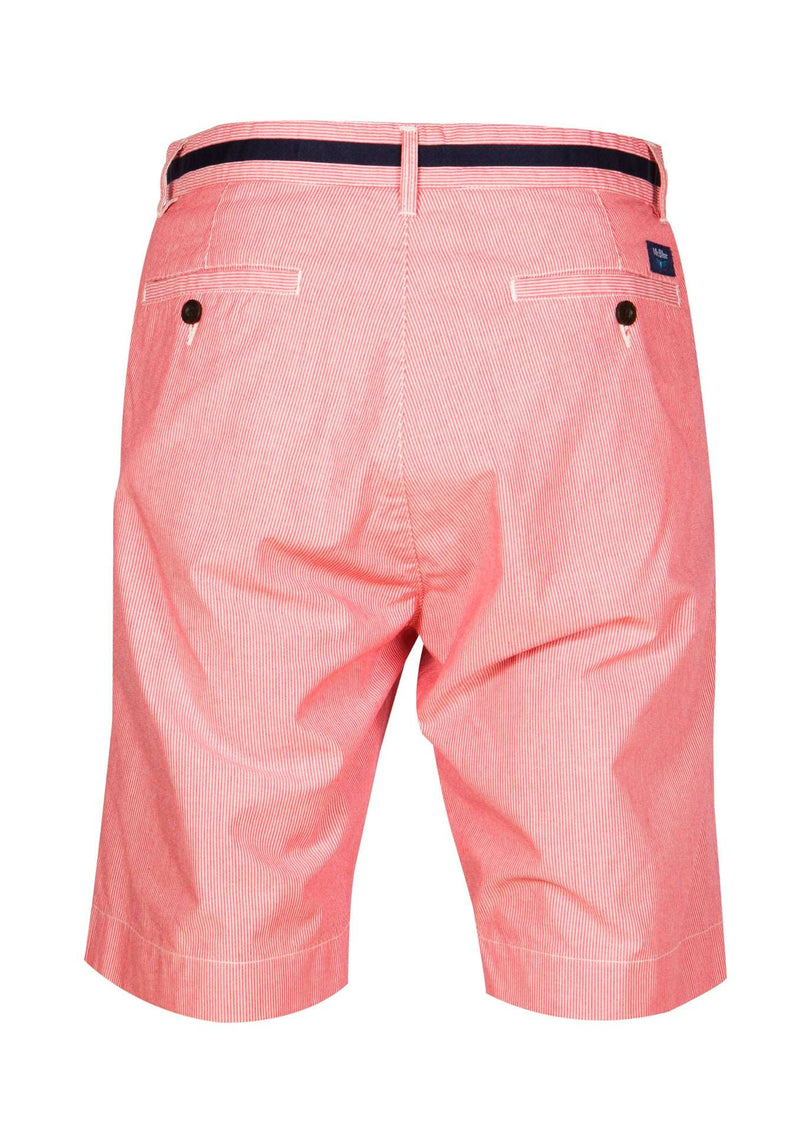 Bermudas Twill Garment Dye lisas vermelho