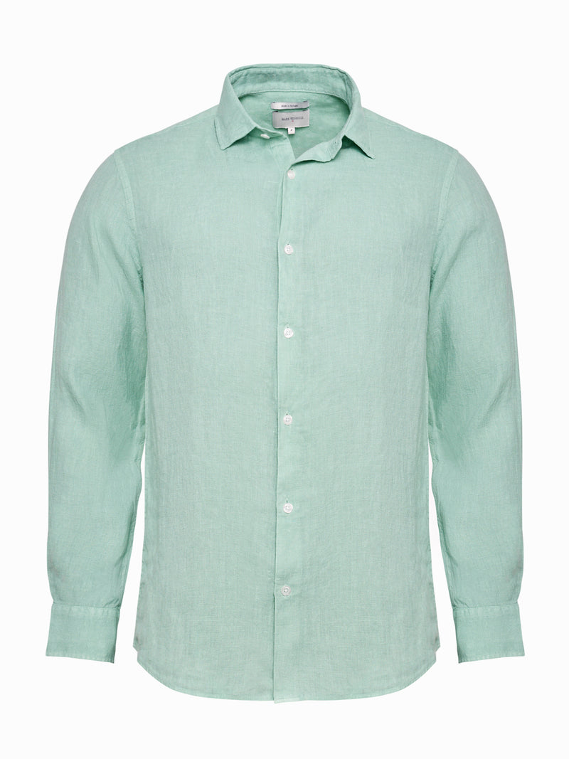 Camisa Tailored Linho Verde