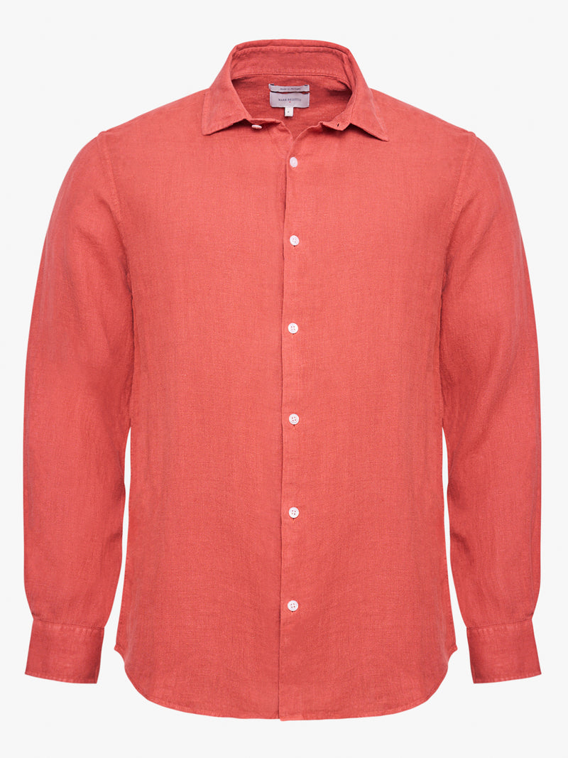 Camisa Tailored Linho Rosa