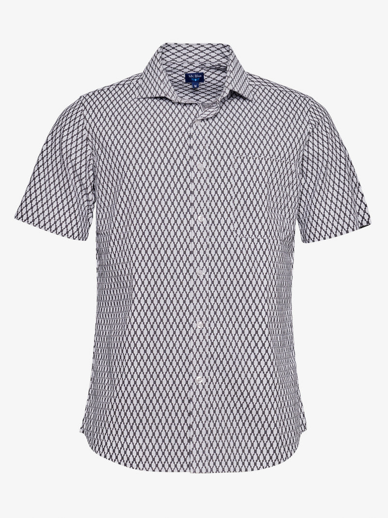 Camisa Regular Fit Linho Cinzenta Mr. Blue