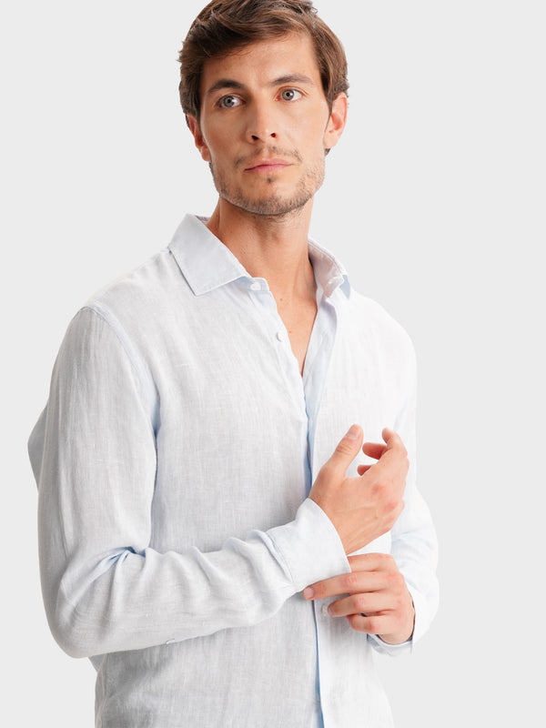 Camisas MarkBellucci Linho Mr. Blue