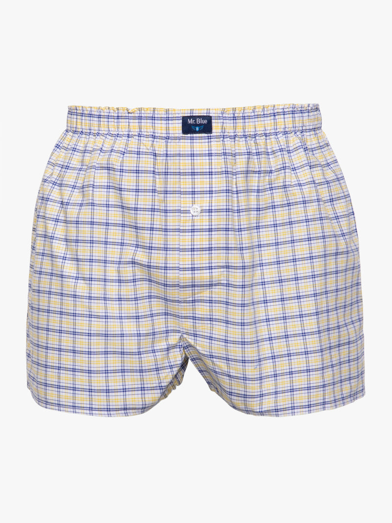 Boxers classic stripes s blue, yellow and white
