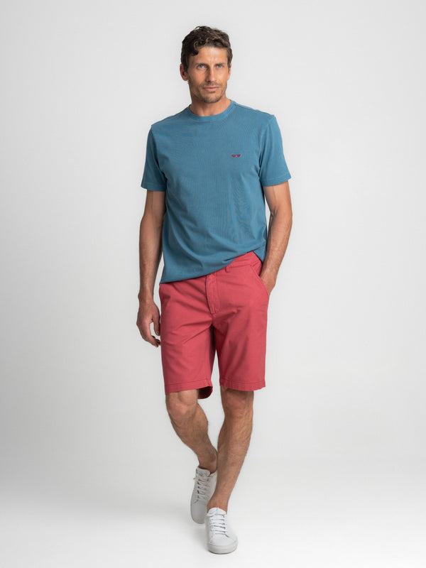 Bermuda coupe classique short orange