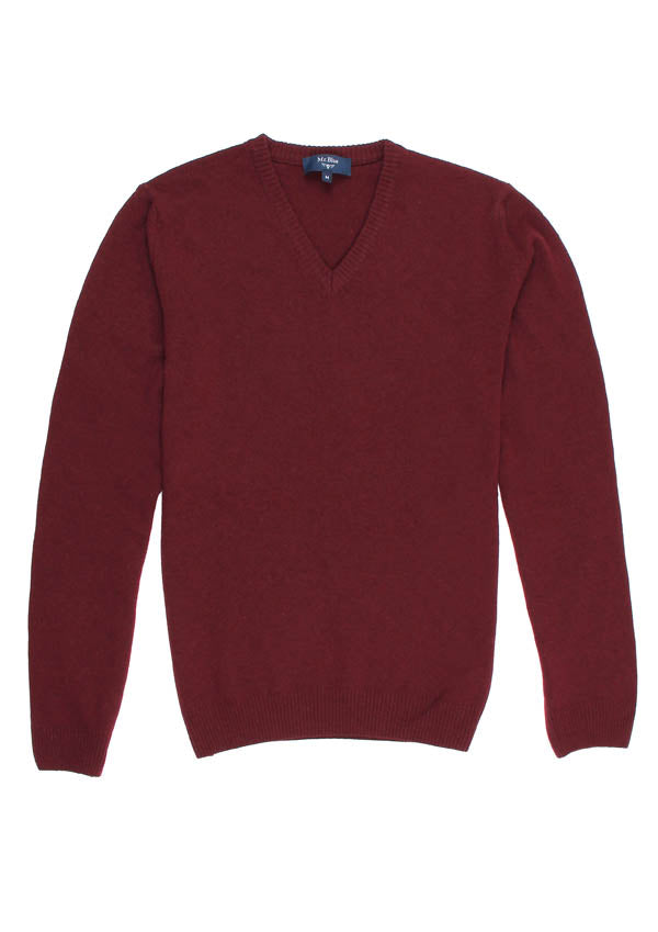 Pullover Vermelho Decote em V - Mr Blue