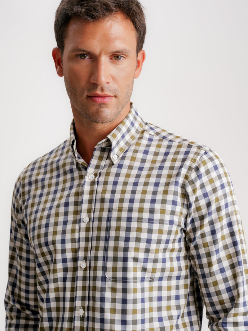 Camisa Regular Fit Twill Azul