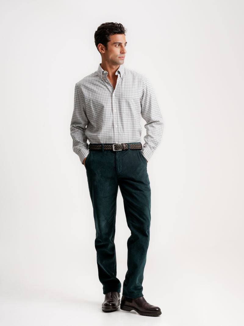 Camisa Regular Fit Twill Verde