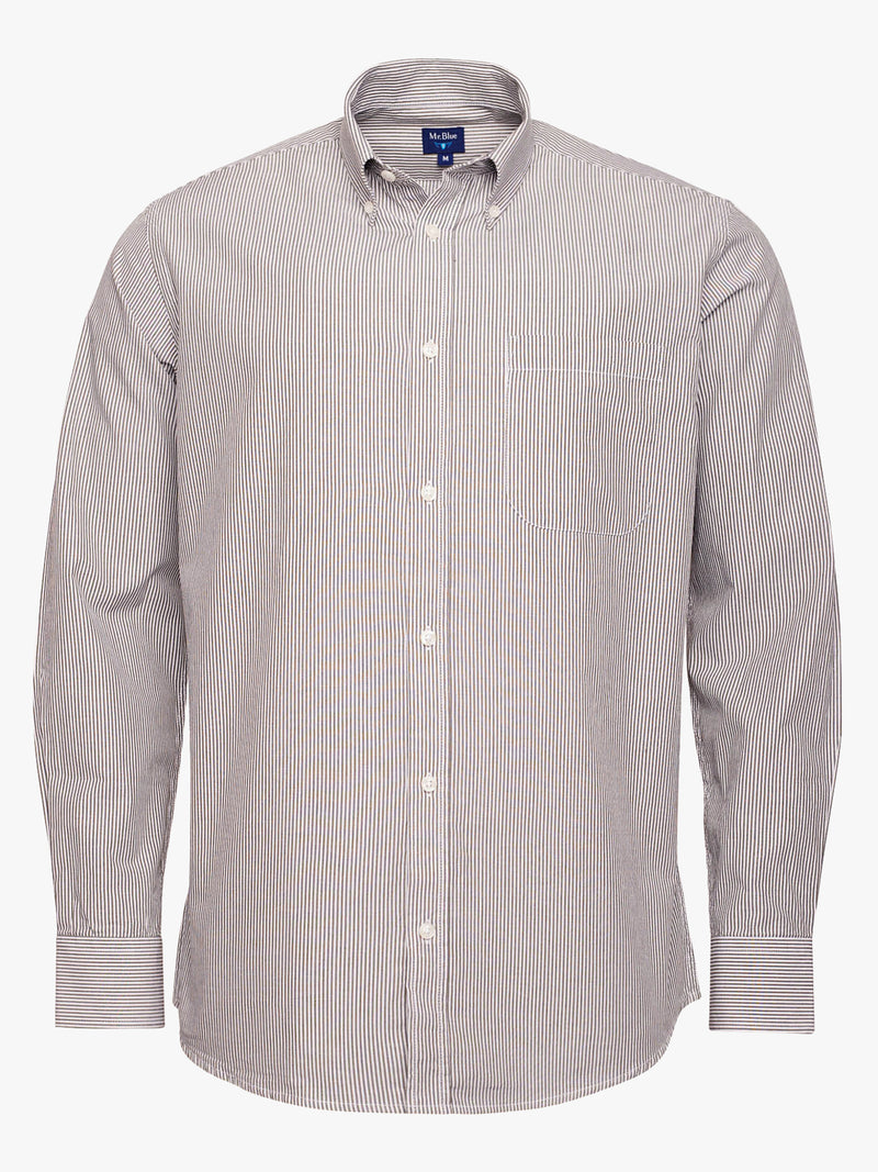 Camisa gris Oxford Regular Fit
