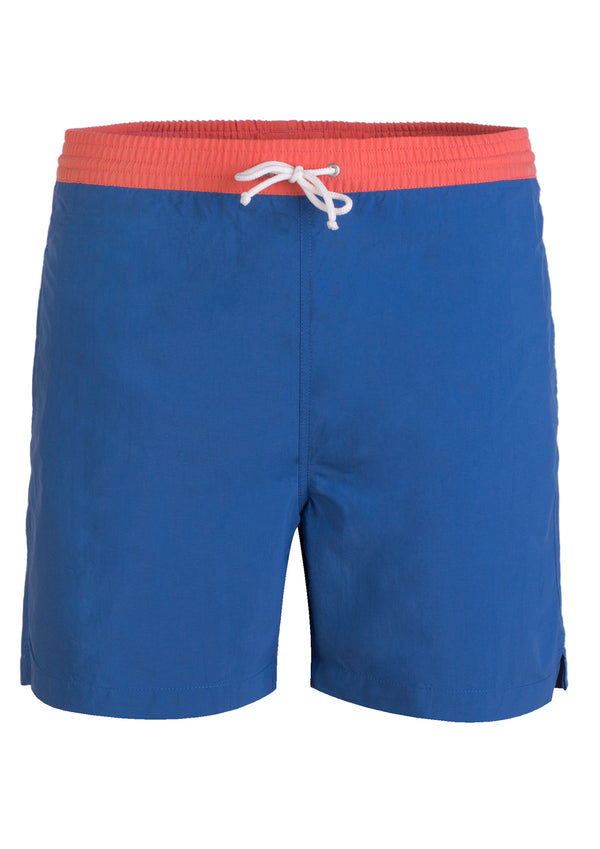 Short de bain classique avec ceinture unie