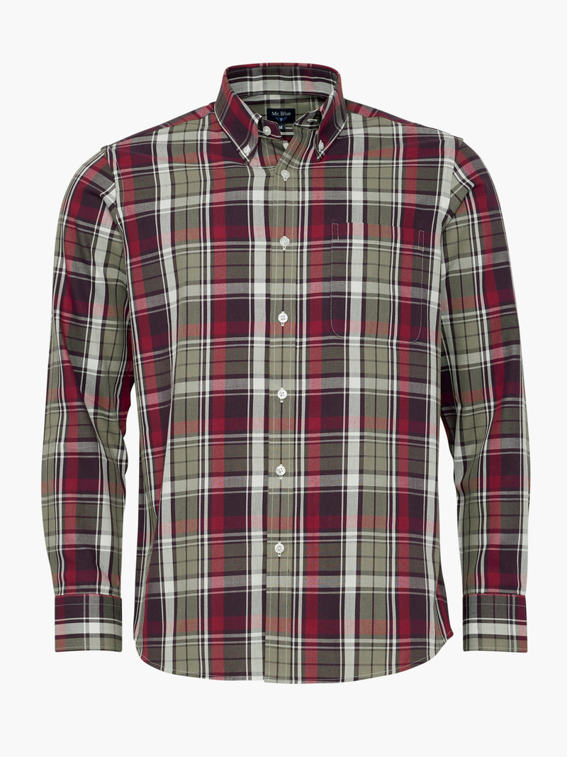 Regular Fit Brown Flannel Shirt