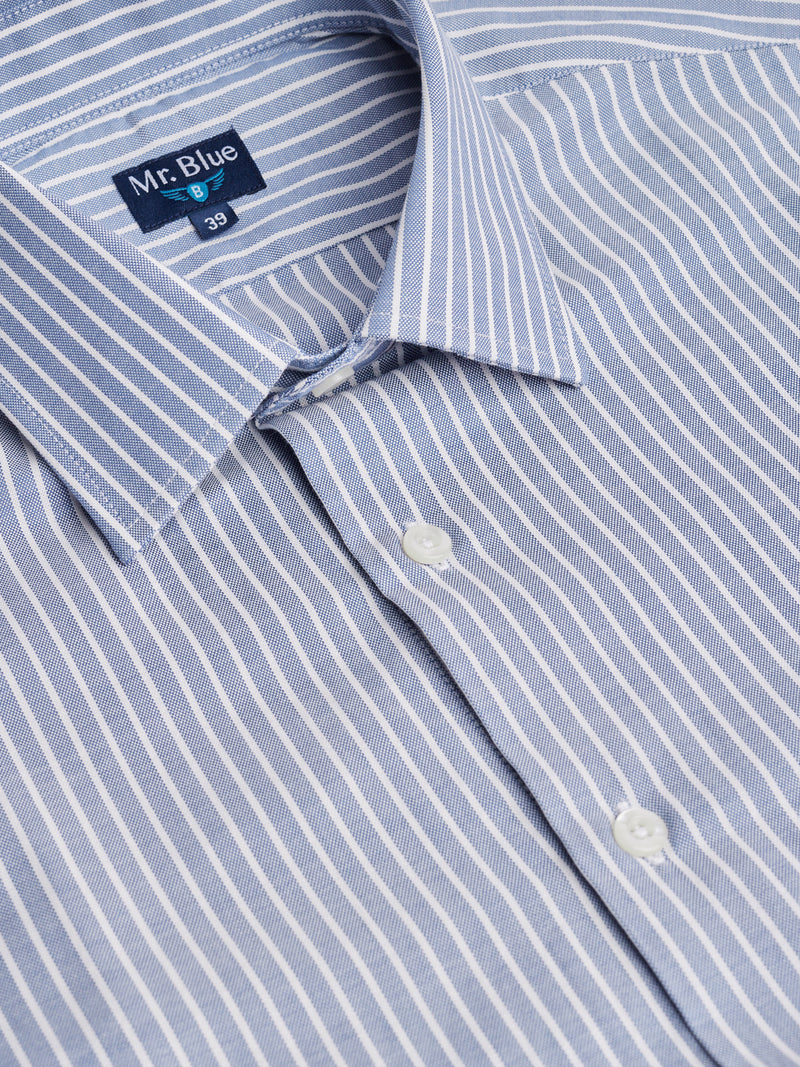 Camisa Classic Fit Oxford Azul