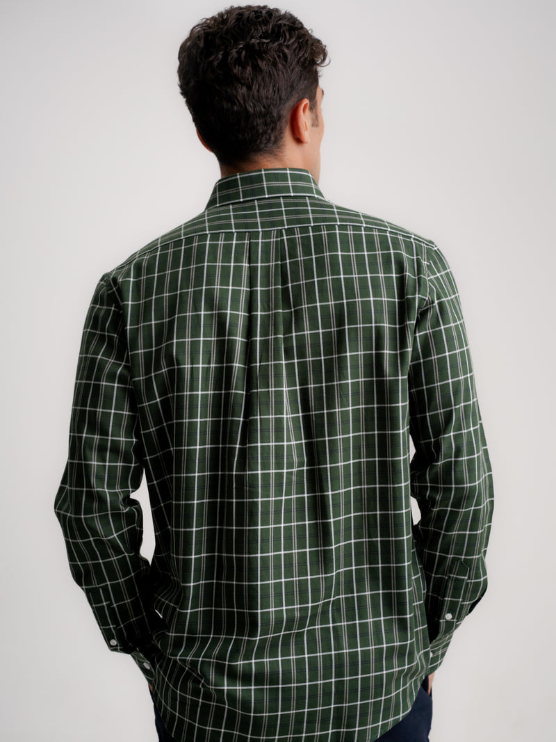 Camisa Regular Fit Twill Verde