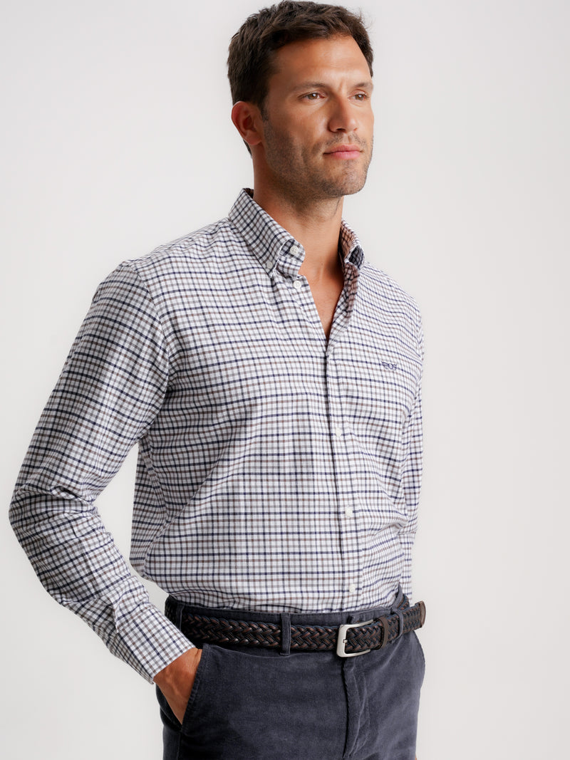 Camisa Regular Fit Vaiela Azul