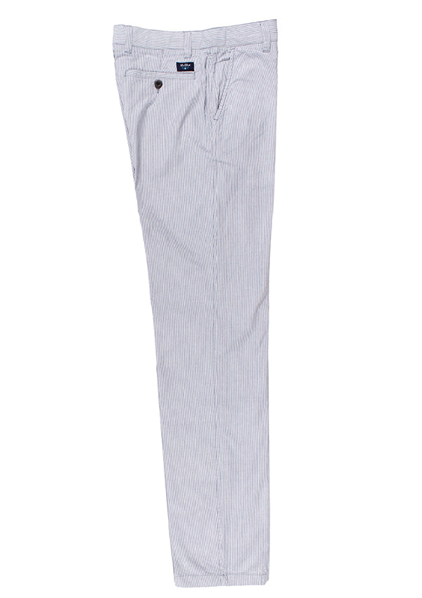 pantalon chino bleu blanc