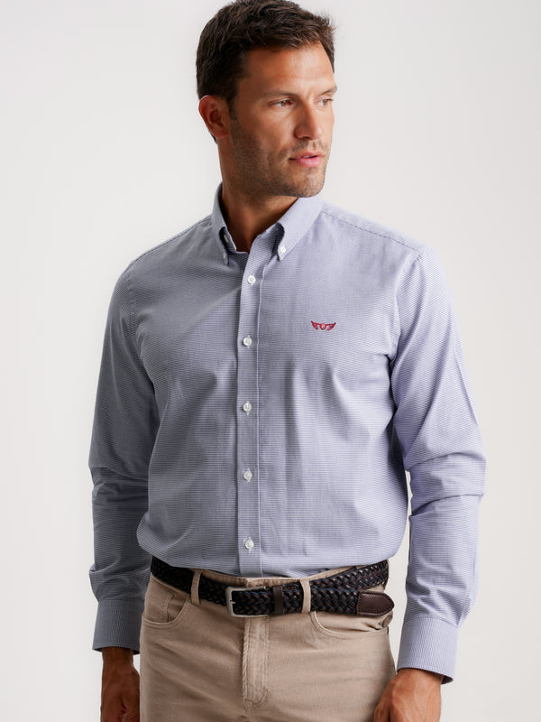 Camisa Regular Fit Vaiela Azul