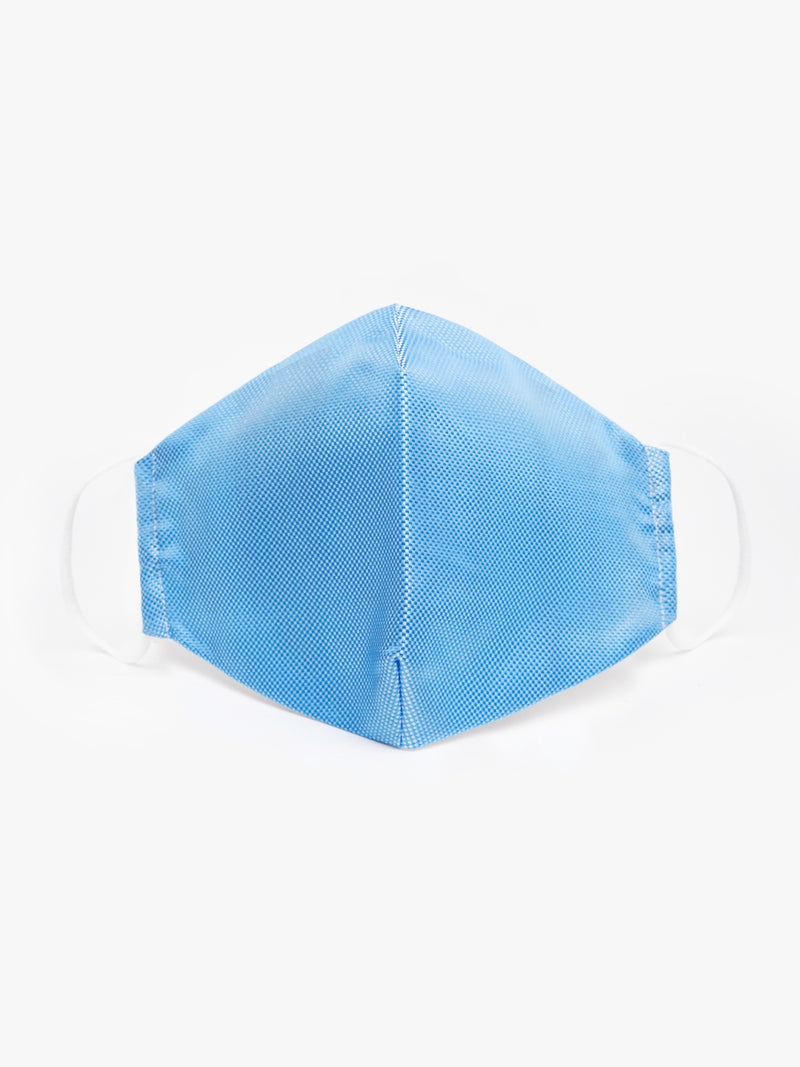 Máscara azul em algodão biodegradável