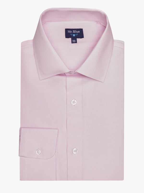 Camisa rosa de oxford clásico de oxford