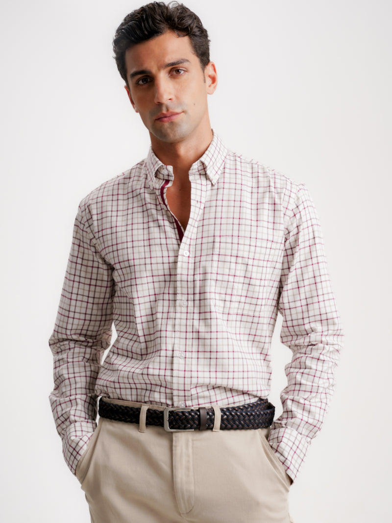 Camisa Regular Fit Vaiela Bege