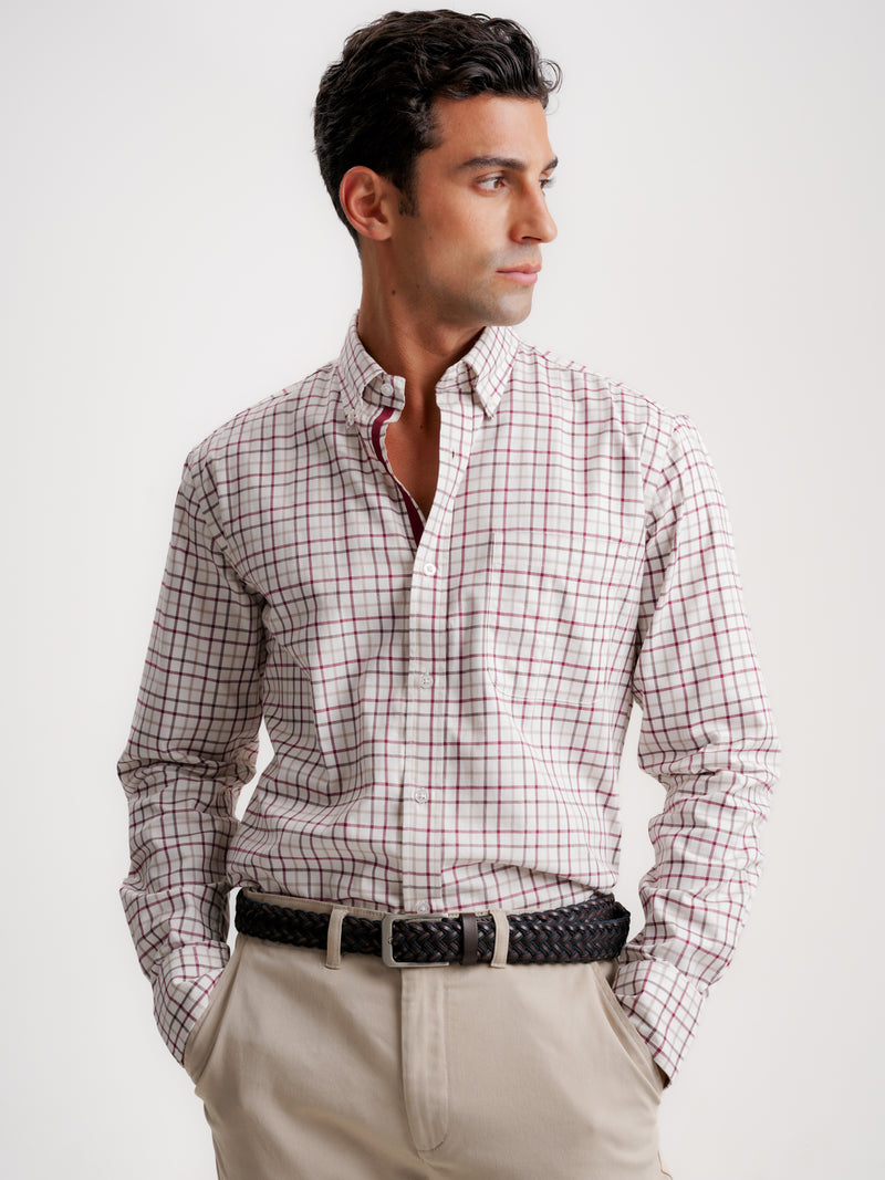 Camisa Regular Fit Vaiela Bege