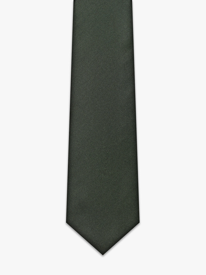 Grey silk tie