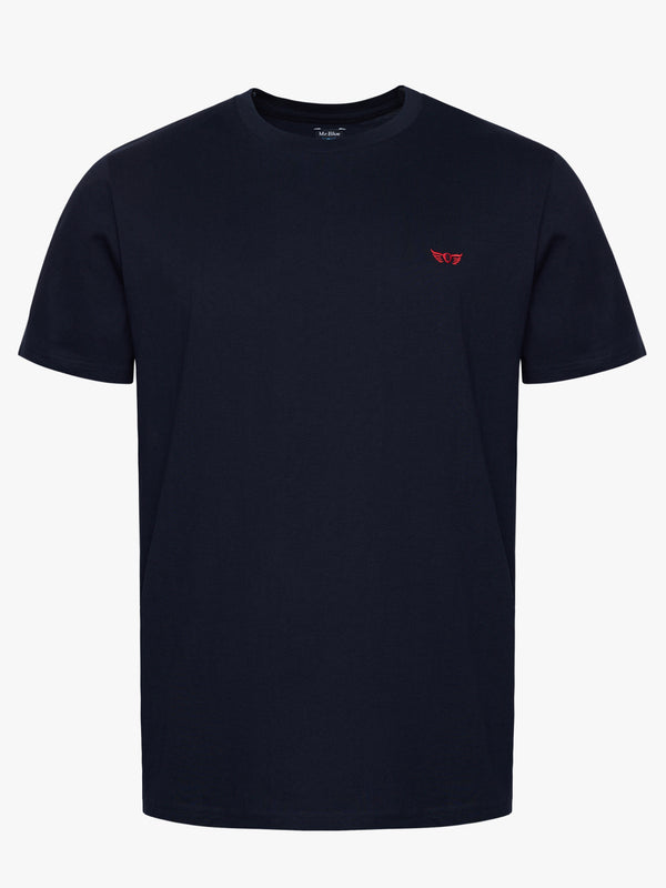 T-shirt 100% Algodão Regular Fit Azul