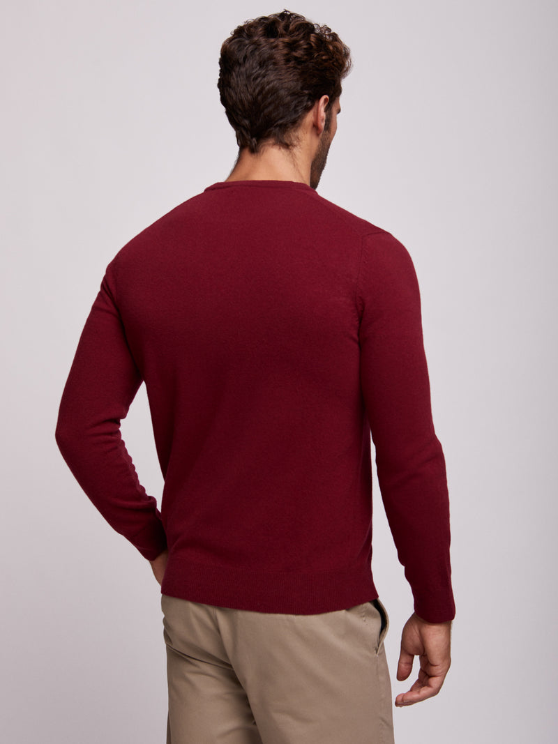 Pull coupe classique rouge