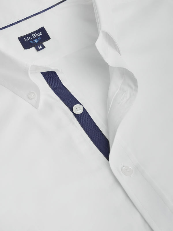 Camisa Regular Fit Oxford Blanca