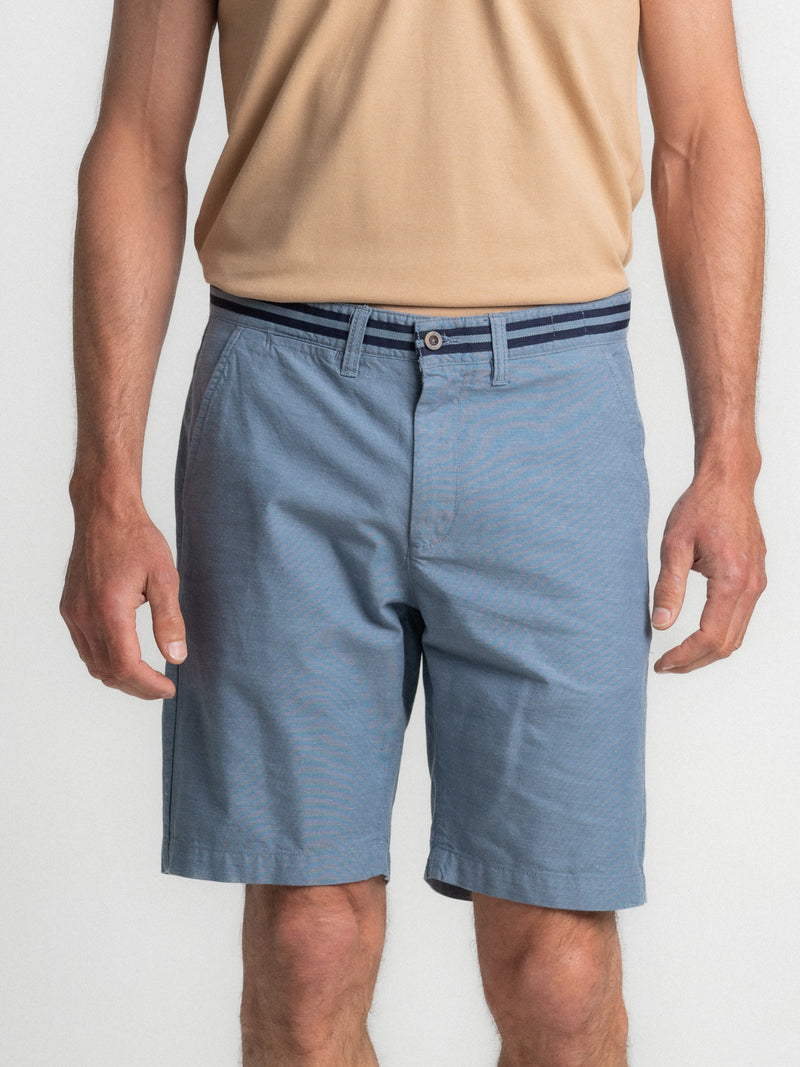 Classic Fit Blue Bermuda Shorts
