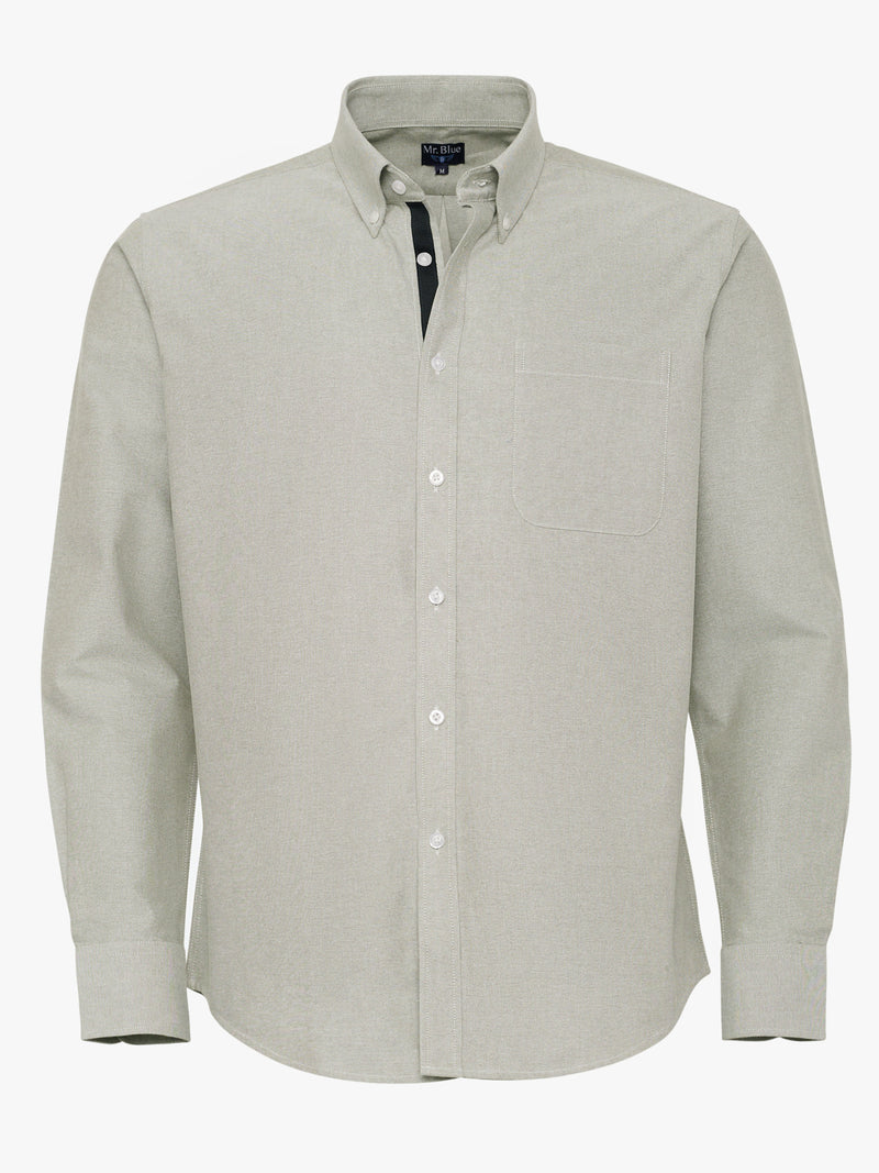 Chemise verte Oxford coupe classique