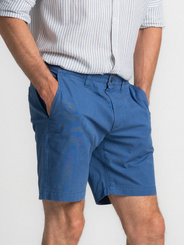 Calções Bermuda Casual Fit Azul