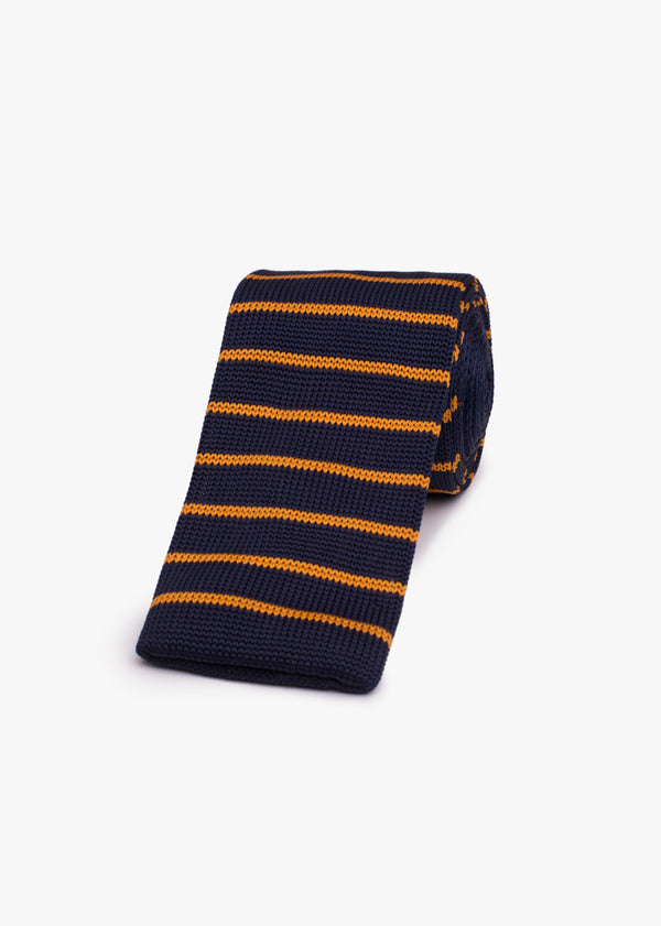Mesh striped tie