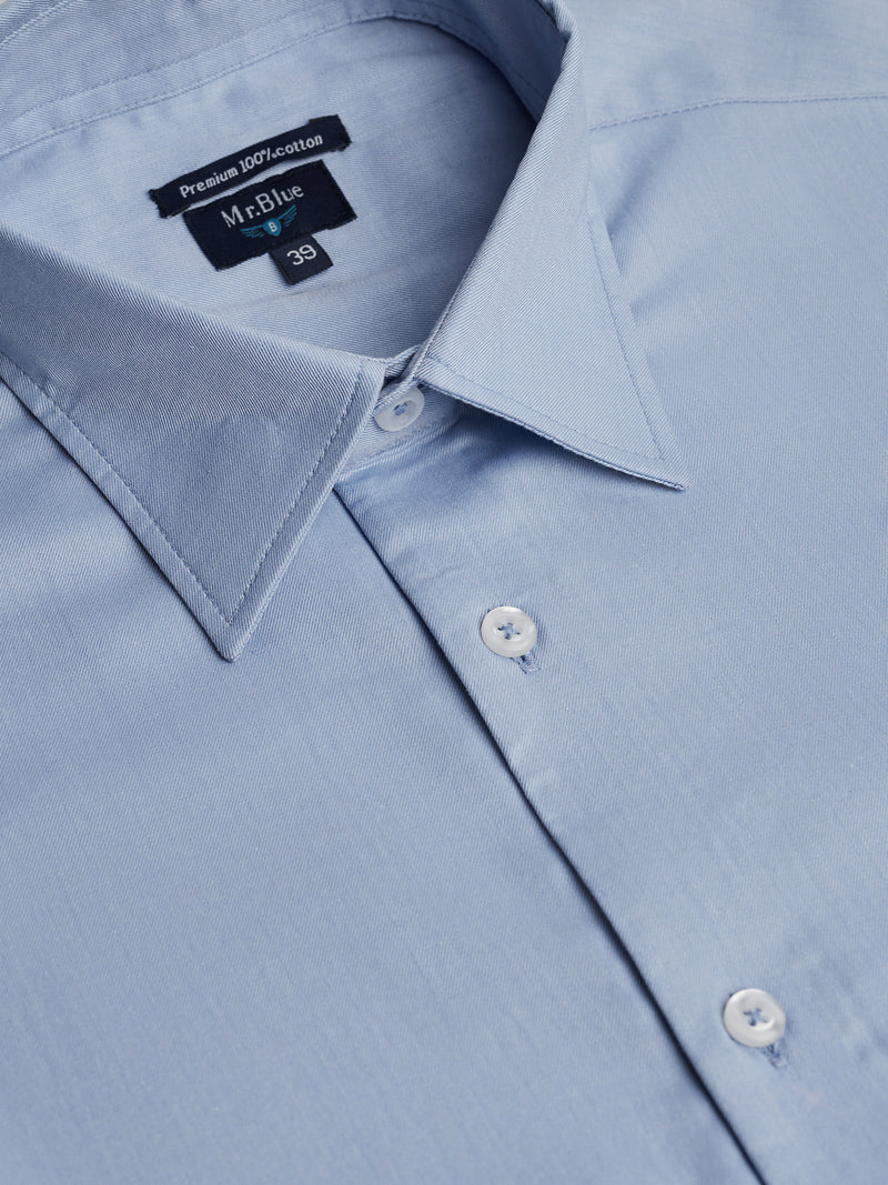 Camisa Classic Fit Twill Azul