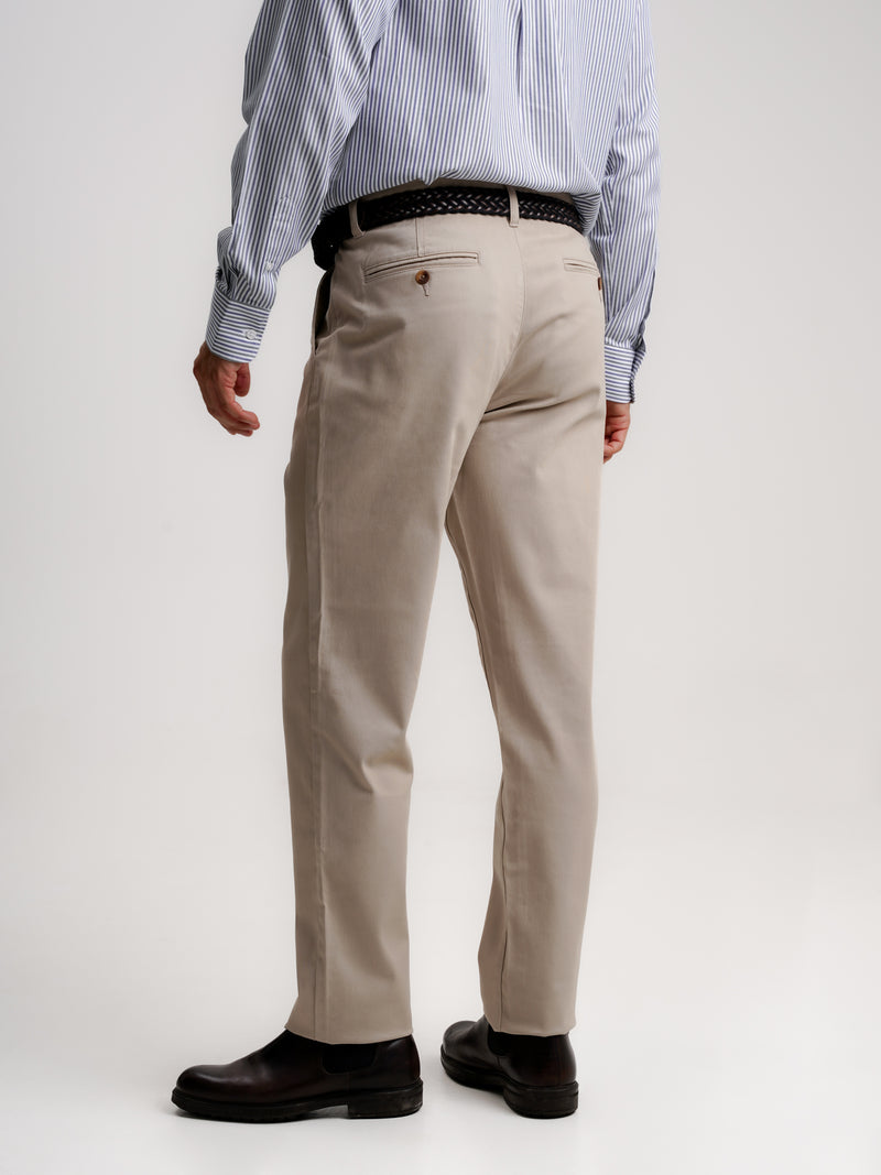 Chinos Slim Fit Twill Beige