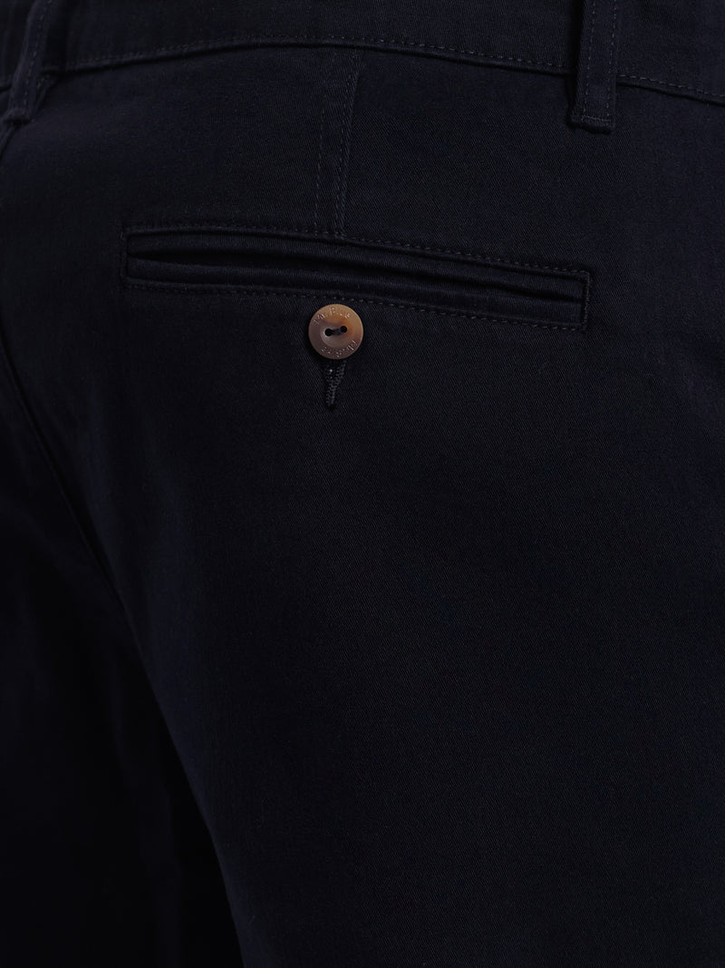 Blue Slim Fit Twill Chinos