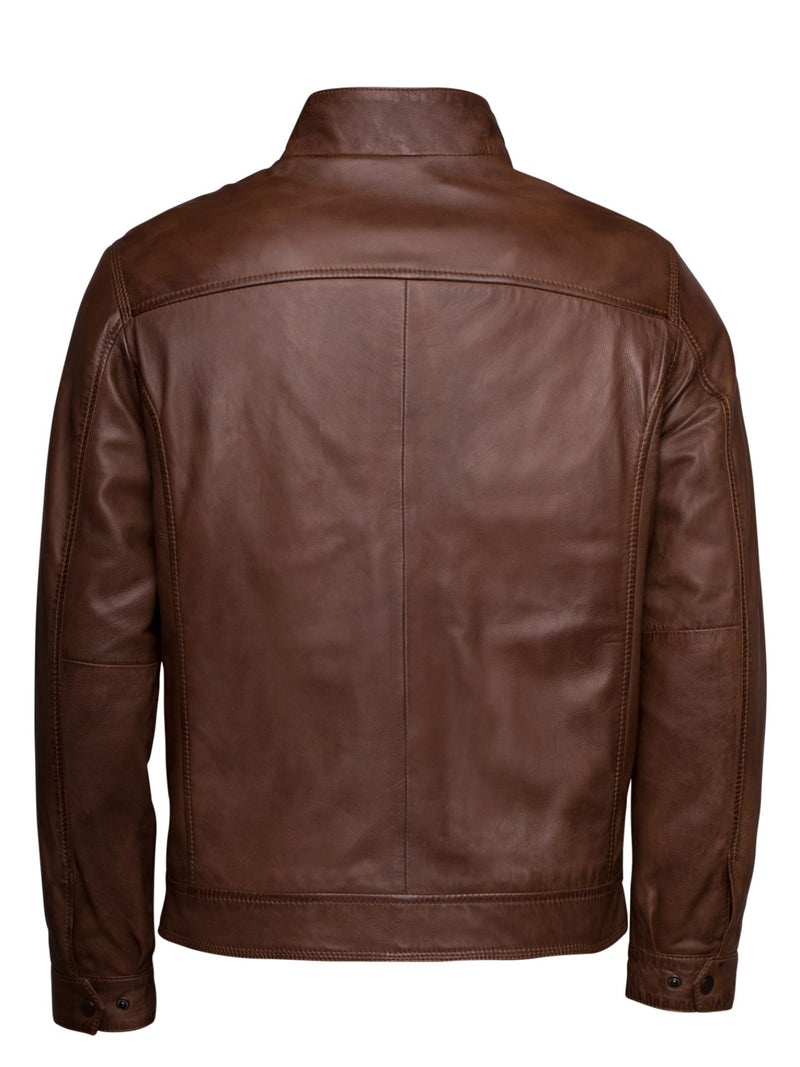 Leather jacket plain
