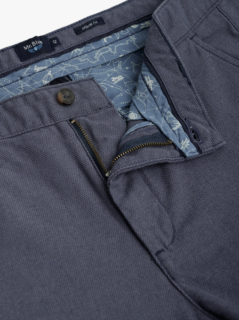 Blue Regular Fit Chinos