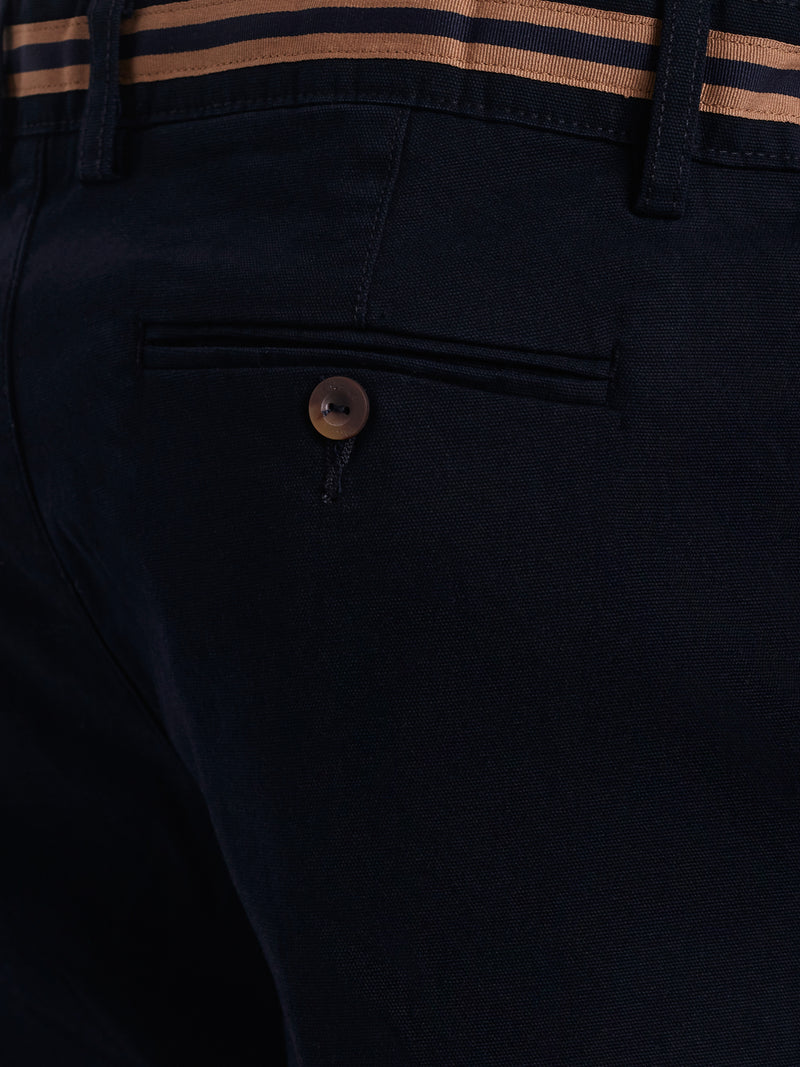 Regular Fit Dobby Blue Chinos