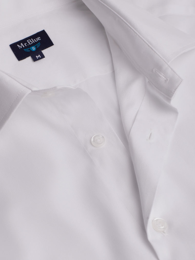 White Slim Fit Oxford Shirt