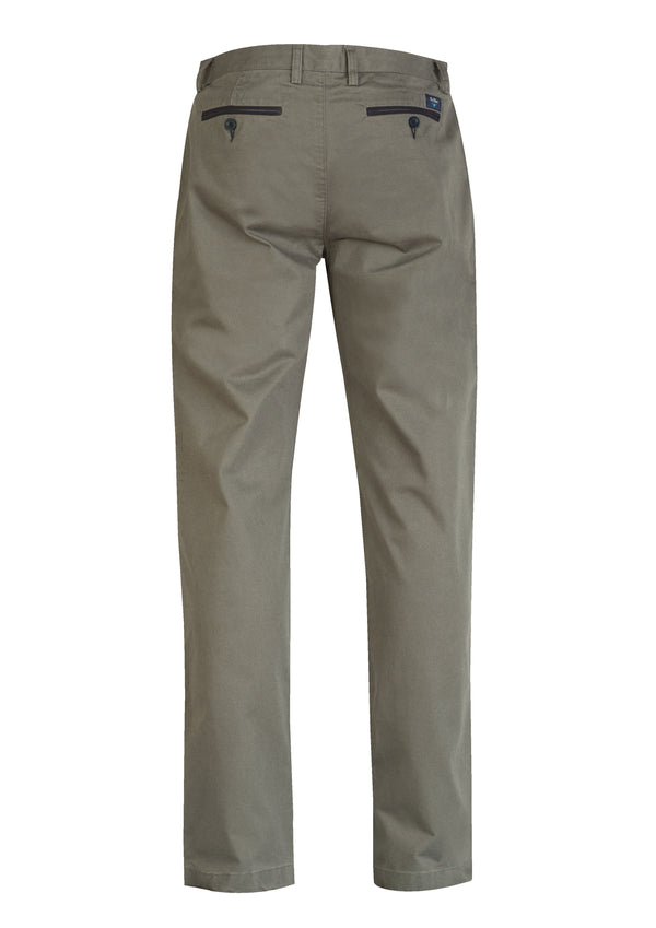 PANTALON CHINO EN TOILE COUPE REGULAR