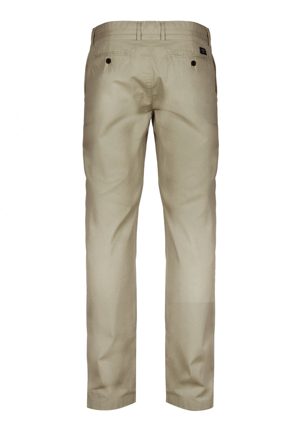 Calças Chinos lisas beige - Mr Blue