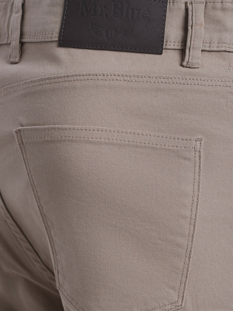 Pantalon Chino Slim Dobby Beige