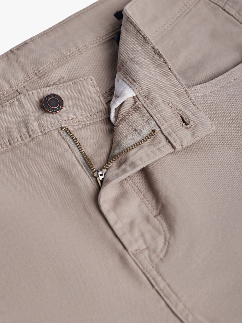 Calças Chinos Slim Fit Dobby Beges