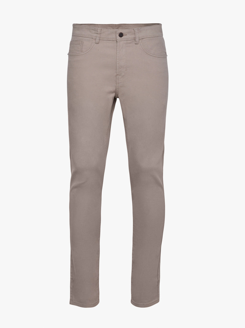 Slim Fit Dobby Beige Chinos