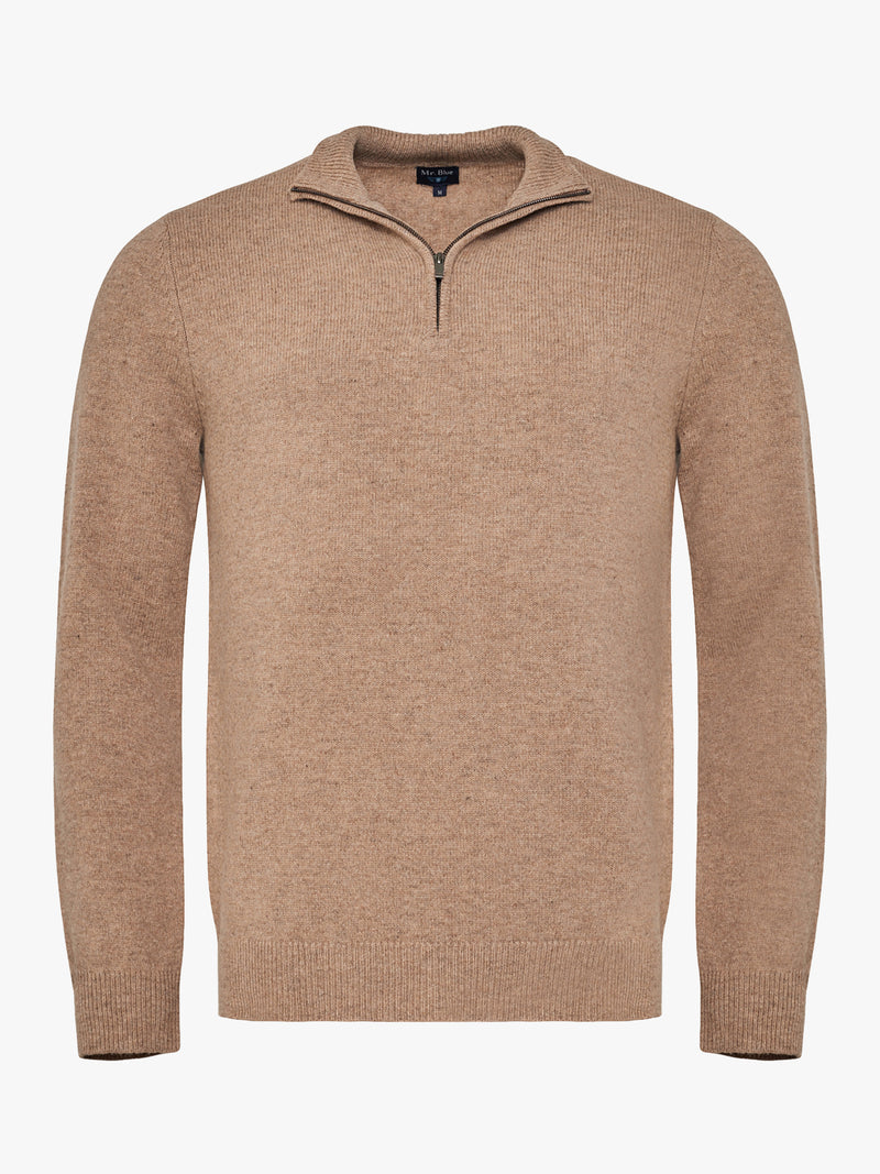 Beige Thick Wool Pullover