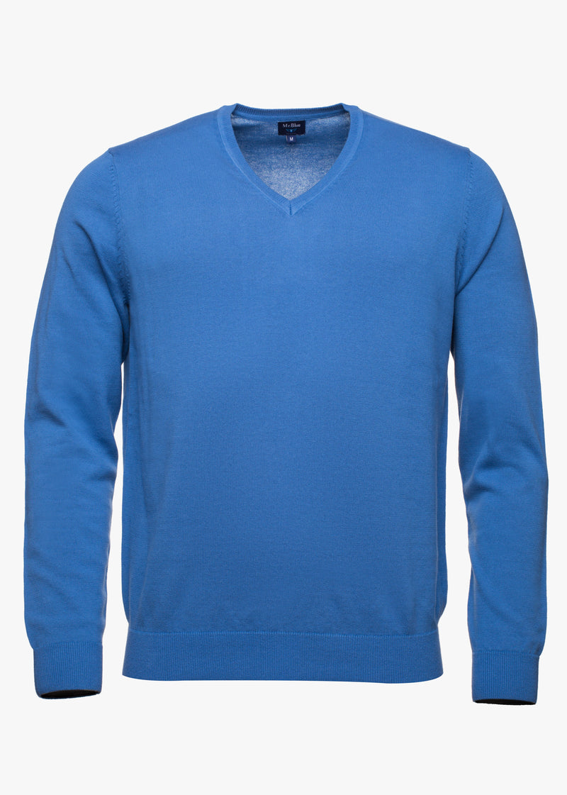 Pullover V-neck 100% cotton