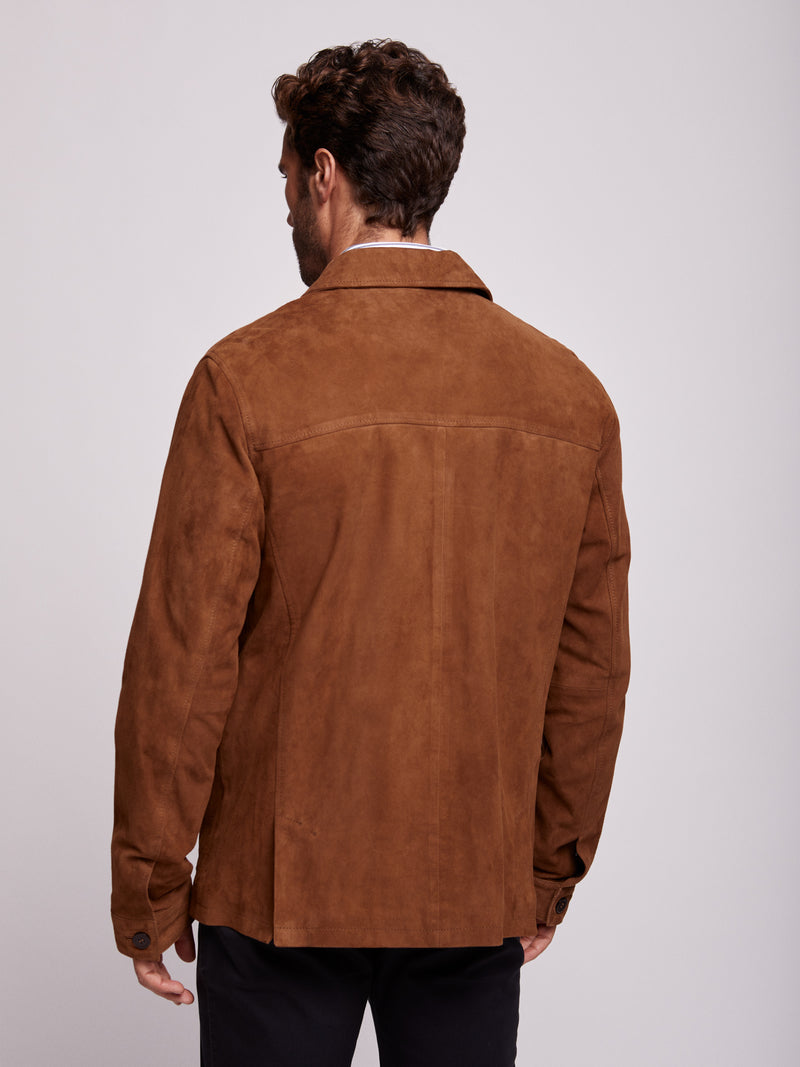 Dark brown leather jacket