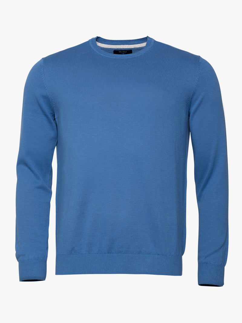 Pullover de Algodão azul médio