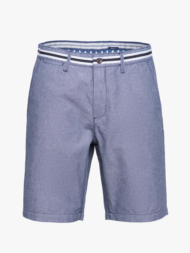 Bermudas de algodón azul