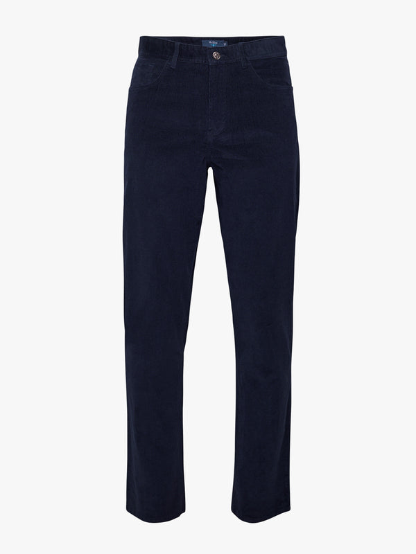 Pantalon chino bleu coupe classique