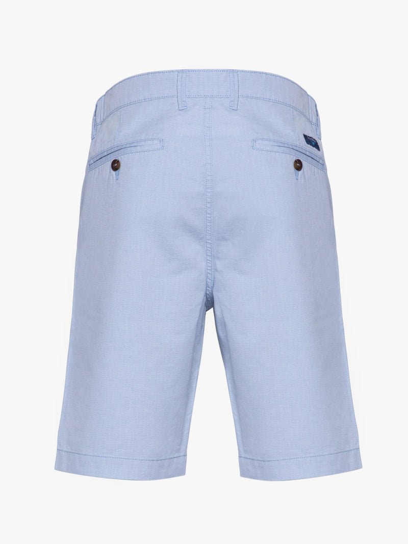 Light blue cotton Bermuda shorts